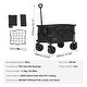 preview thumbnail 7 of 5, VEVOR Collapsible Folding Wagon, 220 L Beach Wagon Cart with All-Terrain Wheels, Heavy Duty Folding Wagon Cart Max 330 lbs