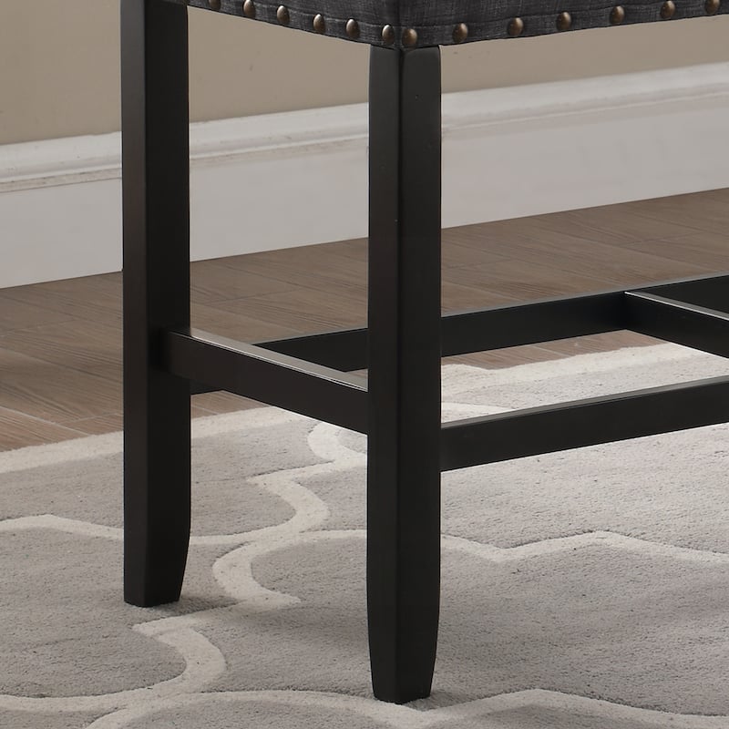 Fabric Counter Height Dining Bench