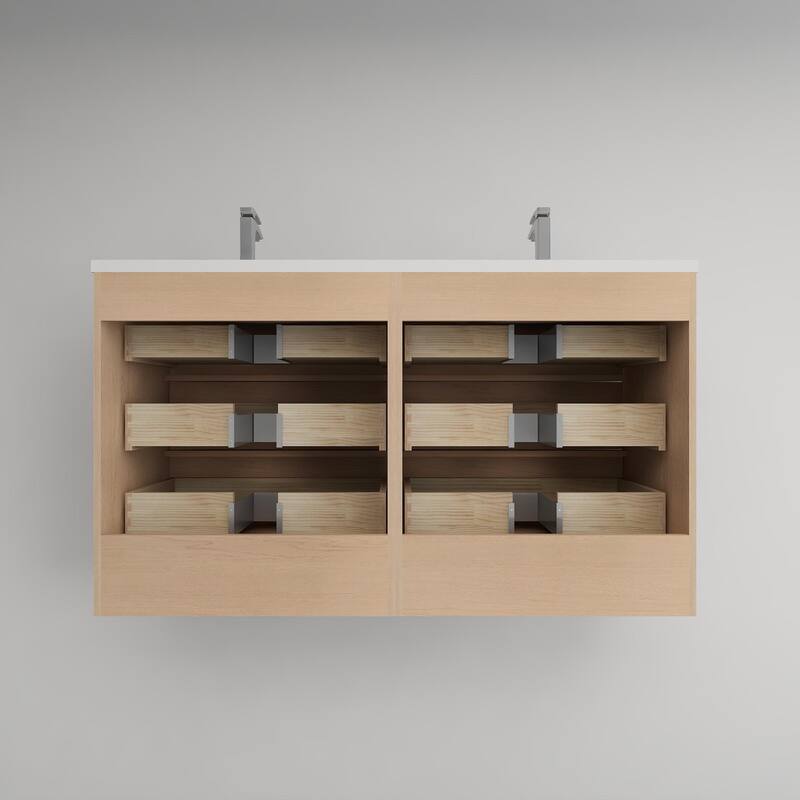 Victoria 48'' Free-standing Vanity with Double Reinforced Acrylic Sink - 47.20