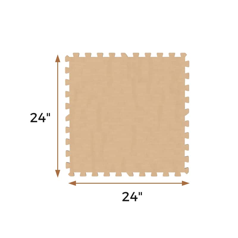 10x10 ft Interlocking Foam Floor Mats 25-Pack Thick Cushioned Exercise Puzzle Tiles