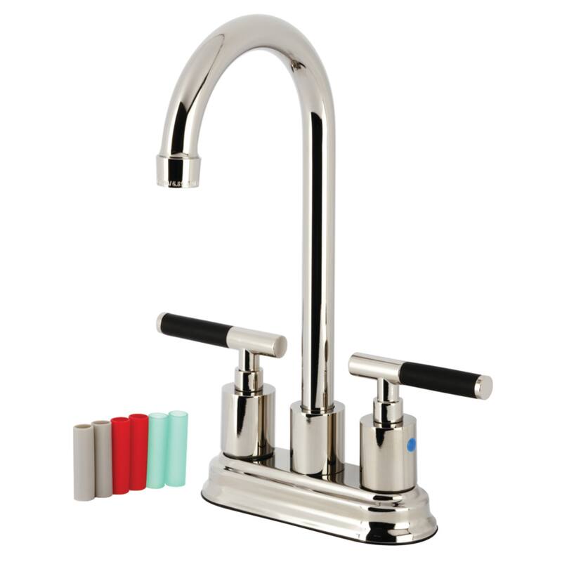 Kingston Brass Kaiser Two-Handle 2-Hole Deck Mount Bar Faucet