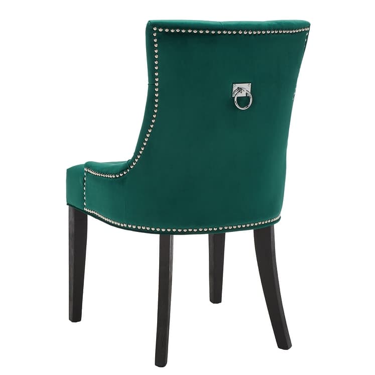 SAFAVIEH Chelsey Grey Ring Dining Chair (Set of 2) - 22" x 25.6" x 36.4" - 22"W x 25"D x 36"H