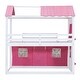 preview thumbnail 12 of 28, Playhouse Inspired Twin Size Bunk Bed with Windows & Tent