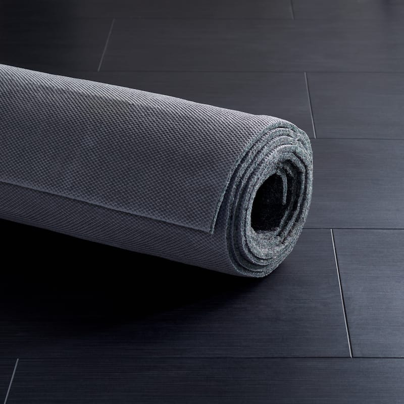 SAFAVIEH Rug Pad Thick 1/4" Cushion with Slip-Resistant Rubber Backing - Grey
