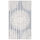 preview thumbnail 40 of 39, SAFAVIEH Handmade Ebony Dialita Medallion Wool Rug 3' x 5' - Grey/Ivory - Rectangle