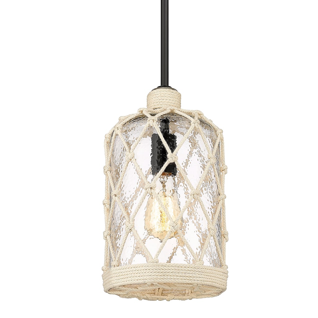 Wry Lighting Nassau 1-light Pendant in Matte Black