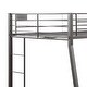 preview thumbnail 2 of 3, Metal Full XL/Queen Bunk Bed, Black Sand