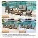 preview thumbnail 58 of 99, 5-Piece Teak Outdoor Conversation Set with Tables.