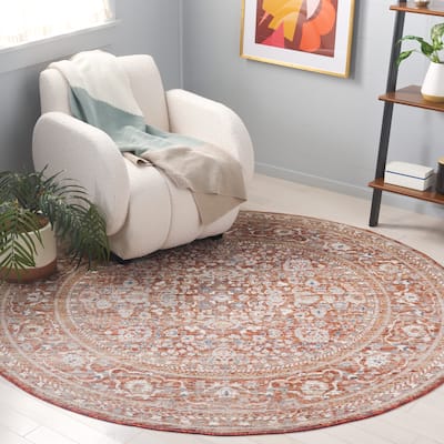 SAFAVIEH Harlow Lissa Vintage Distressed Rug - 6'3" Round