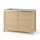 preview thumbnail 49 of 93, 100% Solid Wood Outdoor Kitchen Cabinet Set, Modular Patio BBQ Island Sideboard Buffet Pantry