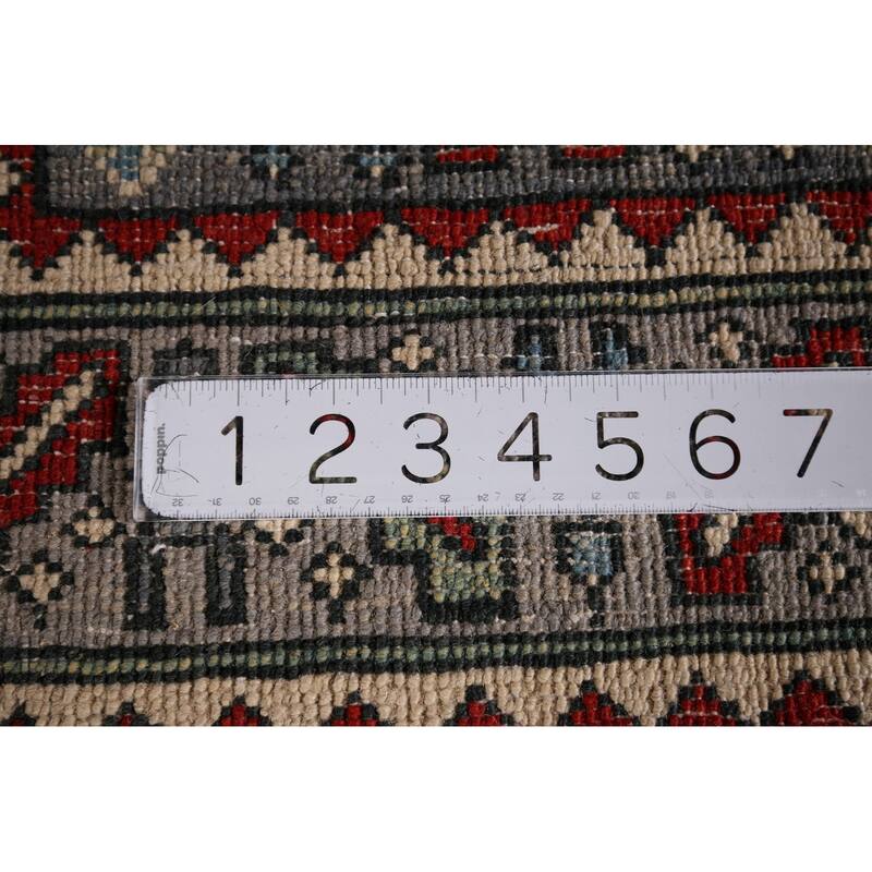 Traditional Kazak Accent Rug Hand-Knotted Wool Carpet - 3'3" x 4'11"