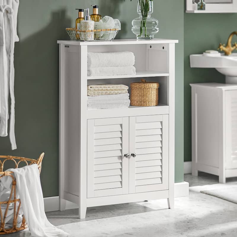Haotian BZR13-W, Bathroom Cabinet Bathroom Shelf Bathroom Storage Cabinet Unit