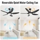 preview thumbnail 20 of 60, 48in/52in/66in/72in/84in Industrial Matte Black Large Windmill Ceiling Fan with Light and Remote