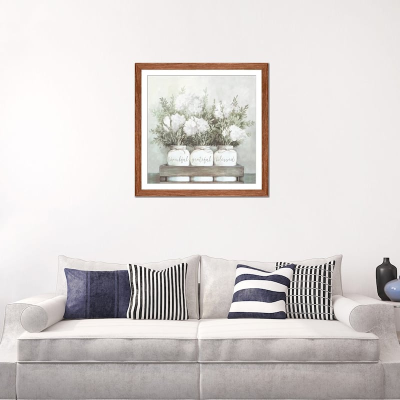 iCanvas "White Flower Jars" by Dogwood Portfolio