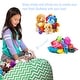 preview thumbnail 77 of 192, Kids' Stuffed Animal Storage Bean Bag Chair Cover or Toy Organizer