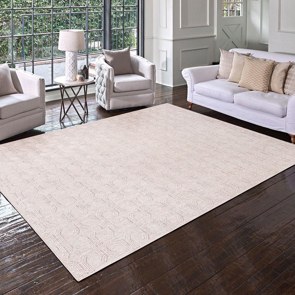 Gertmenian Malini Polypropylene Modern Abstract High-Low Area Rug Collection