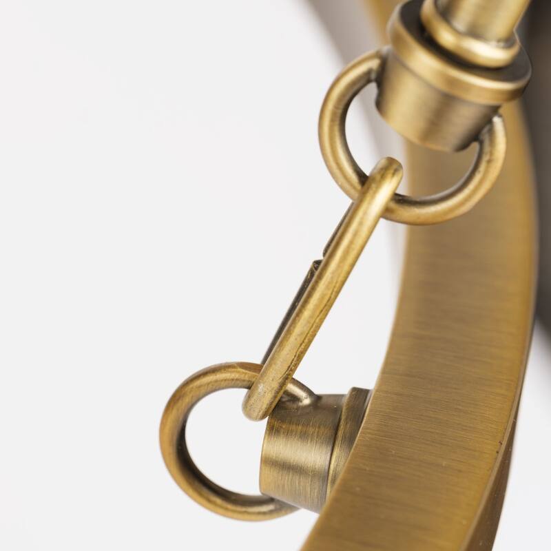 Gilliam Collection Nine-Light Vintage Brass New Traditional Chandelier - 35.5 in x 35.5 in x 38.37 in