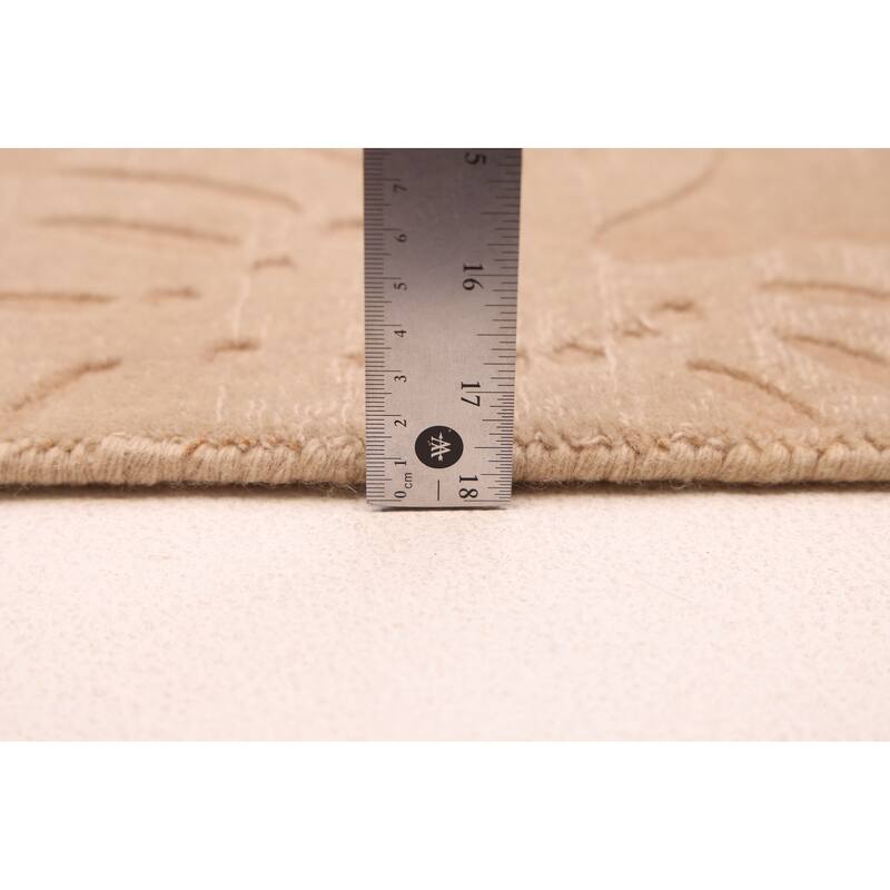 ECARPETGALLERY Hand Loomed Kashkuli Gabbeh Beige, Tan Wool Rug - 7'9 x 11'5