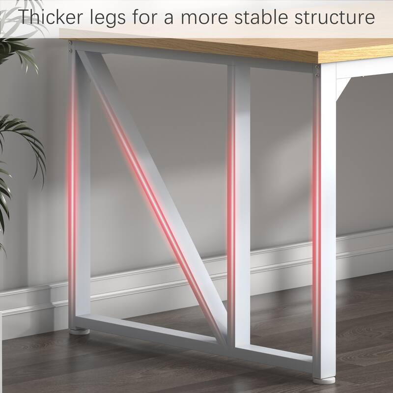 Computer Desk 70×30.7 Inch Gaming Desk with Deeper & Thicker Desktop, Office Desk Work Desk for Home Office