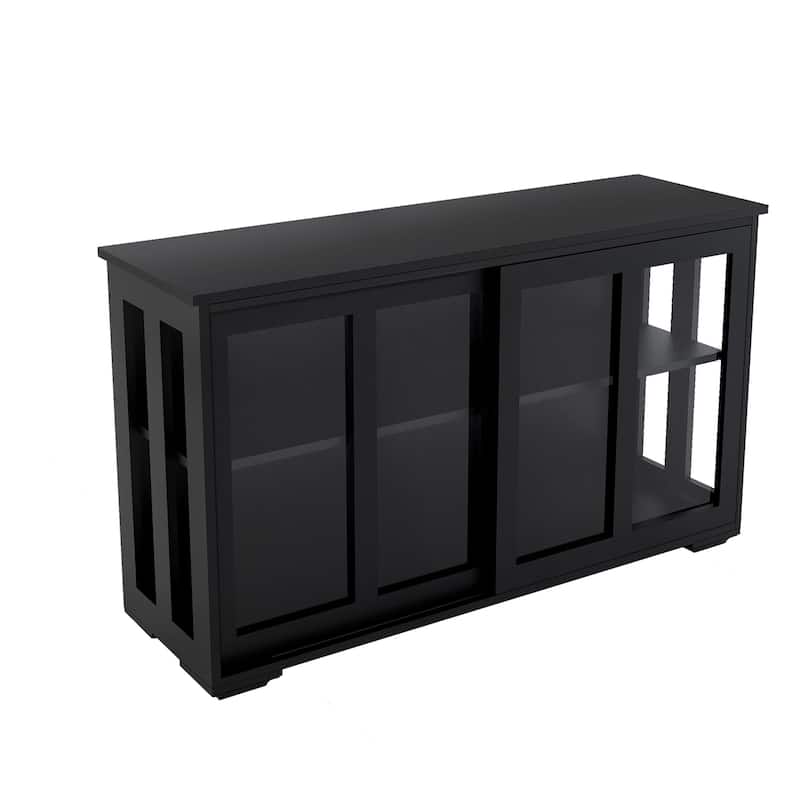 Kitchen Buffet Stand Cupboard With Glass Door