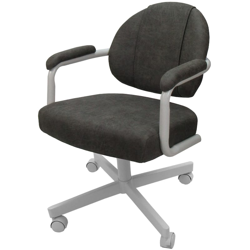 Swivel Tilt Kitchen Chair with Wheels M-70 Casters - N/A - Northwest Elk - White