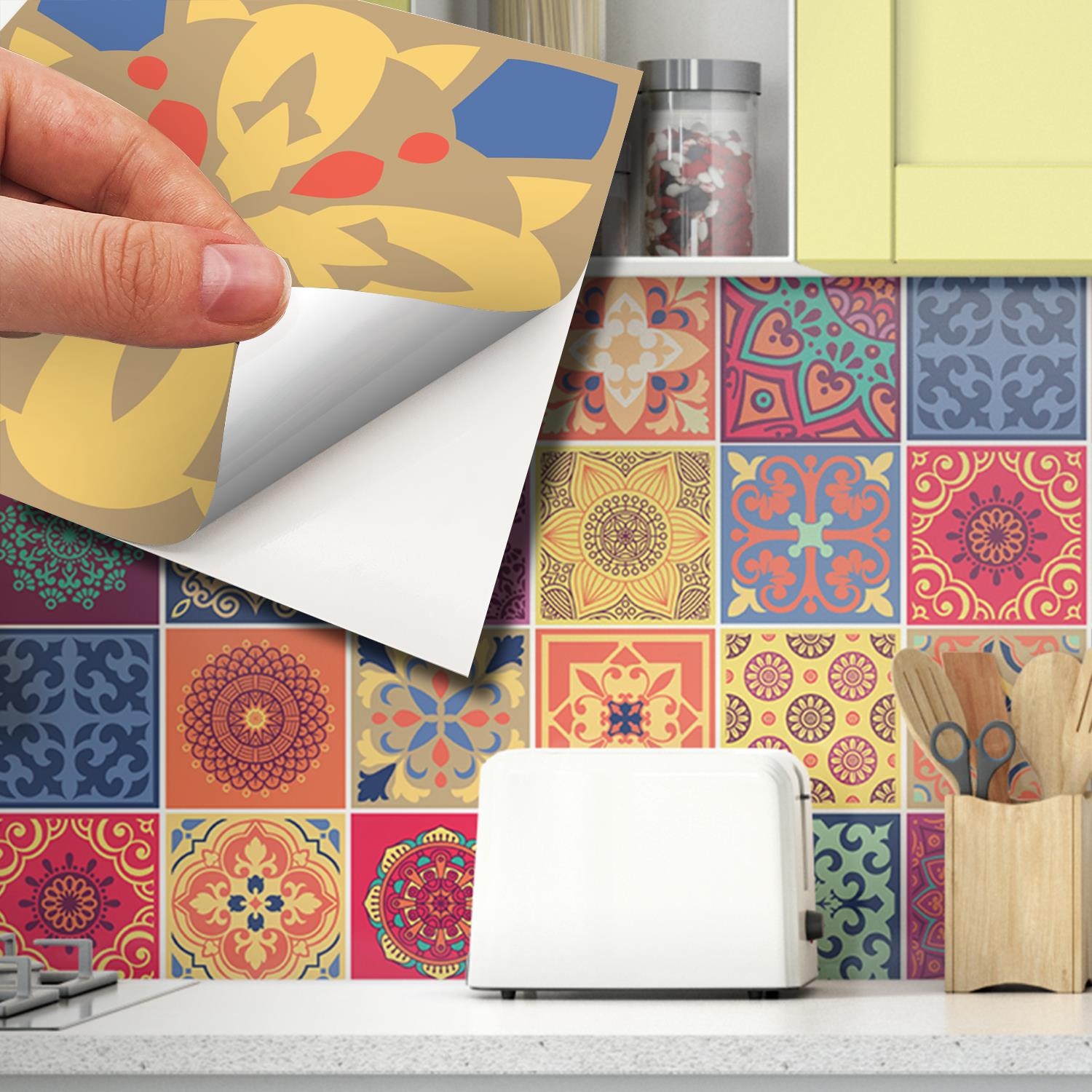 Backsplash tile best sale stickers