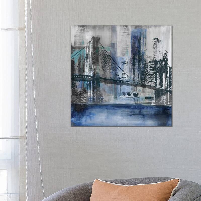 iCanvas "Brooklyn Bridge" by Susan Jill Canvas Print - 26x26x1.5