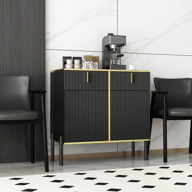 Sideboard Dresser Cabinet Storage Console Televison Table Pop-up Door