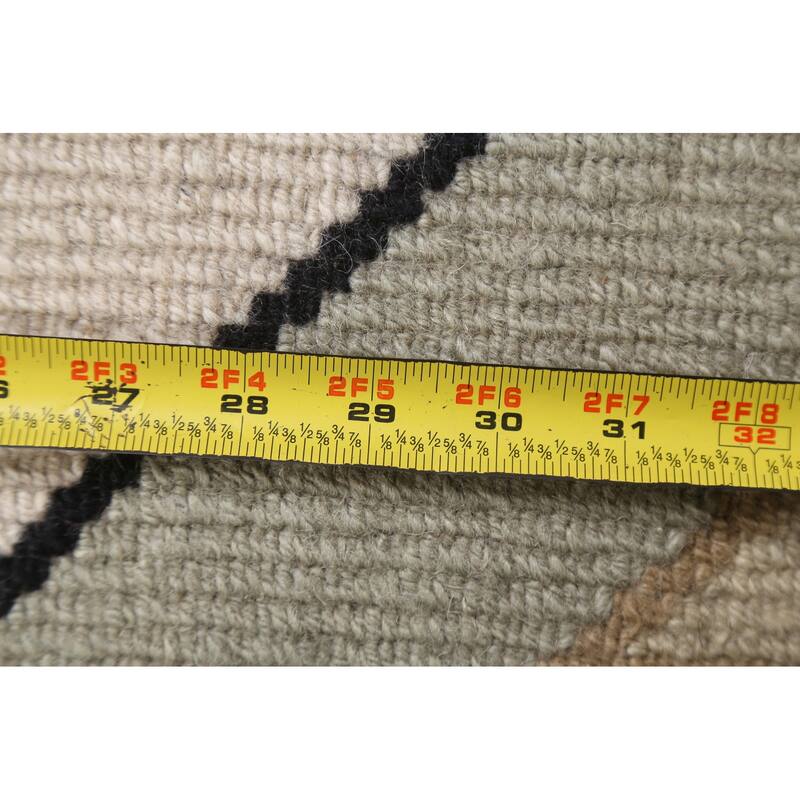 Contemporary Nepalese Vegetable Dye Area Rug Hand-knotted Wool Carpet - 6'1" x 8'10"