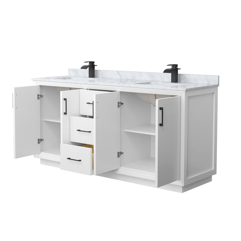 Wyndham Collection WCF414172D-NAT-UNSMXX Strada 72" Free Standing