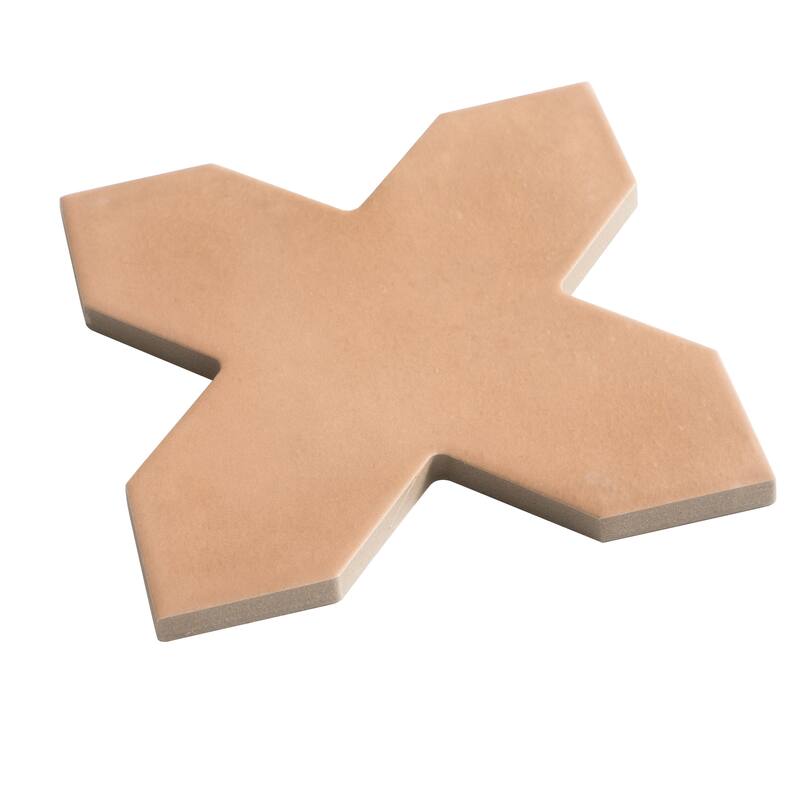 Seville 7" Star with 5" Cross Matte Porcelain Wall and Floor Tile (10.62 sq ft/case) - 68 Pack