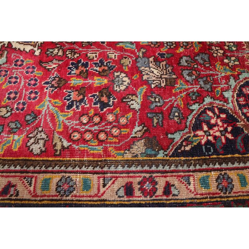 ECARPETGALLERY Hand-knotted Antalya Vintage Red Wool Rug - 6'2 x 9'3