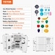 preview thumbnail 56 of 54, Kids Kitchen Playset Play Kitchen for Kids Corner Wooden Play Kitchen