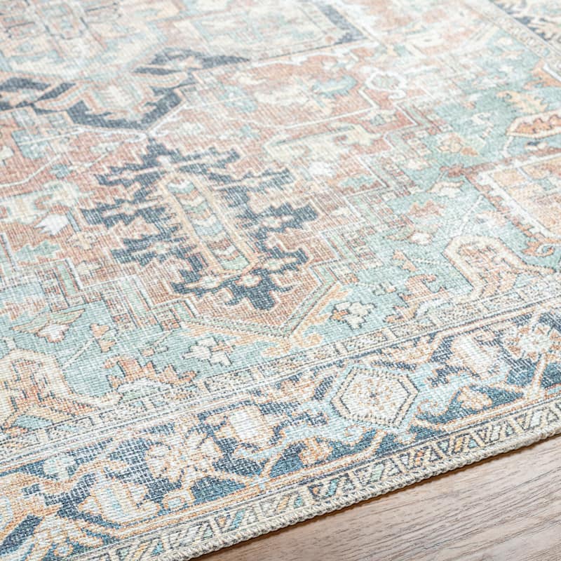 Livabliss Kemer Traditional Washable Area Rug
