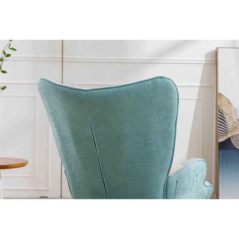 Modern Patchwork Accent Chair for Living Room Bedroom Studio