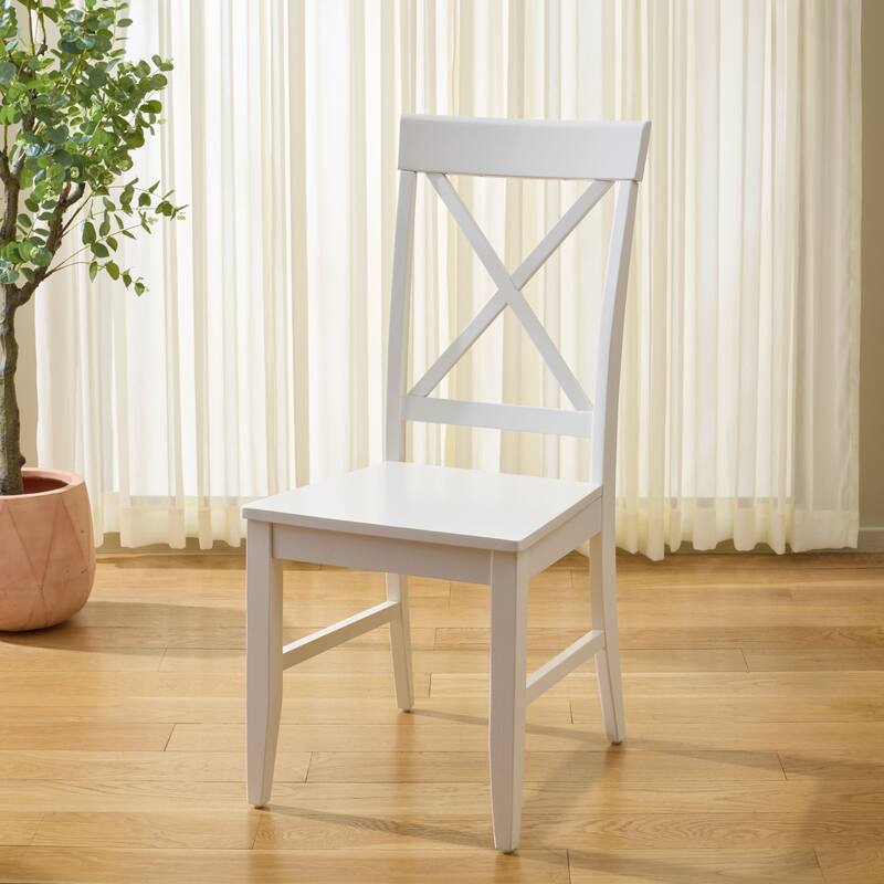SAFAVIEH HOME Ksenia X-Back Side Chair - 18"W x 22"D x 38"H