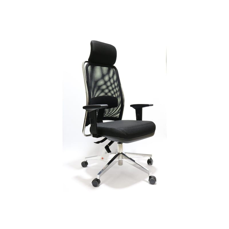 Ergonomic Office Chair with Headrest - Adjustable Mesh Task Chair for Home & Office