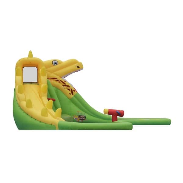 slide 2 of 3, Dinosaur Rapids Water Park Inflatable Water Slides