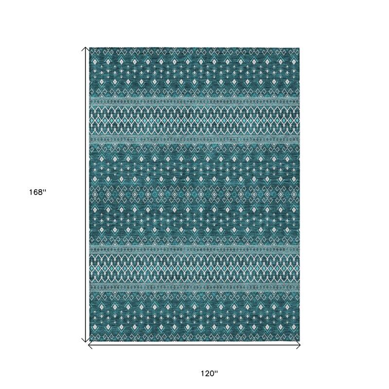 HomeRoots Tribal Transitional Rectangle Outdoor Rug