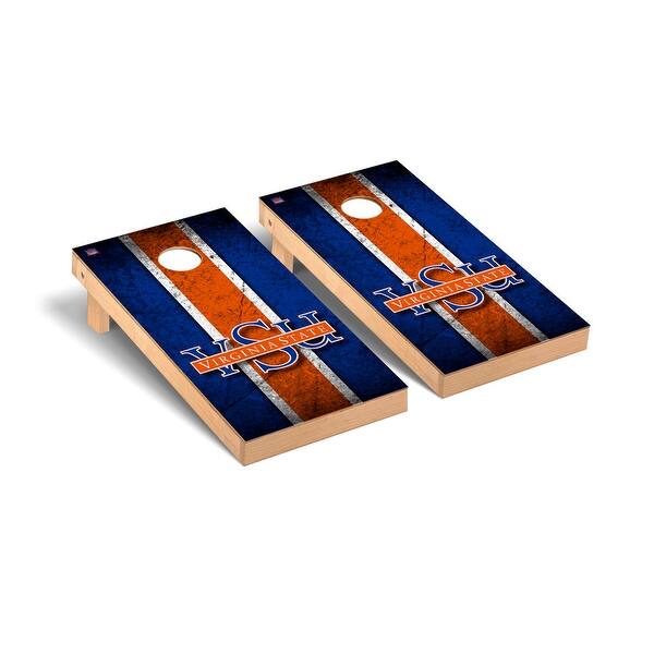slide 2 of 5, Virginia State Trojans Vintage Cornhole Board Set