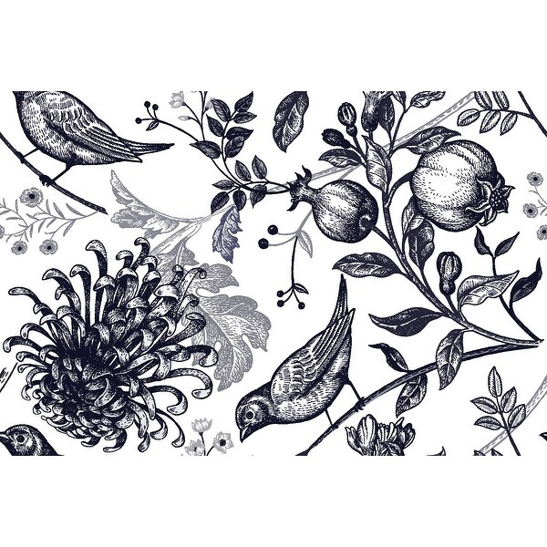 ringopapaページ Japanese Chrysanthemum Flower Remoavble Wallpaper - 24'' inch x 10