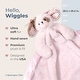 preview thumbnail 2 of 4, Baby Wiggles Cuddle Me Sleeper, Pink Puppy Dog Large Size Security Blanket, 28.5" x 28.5"