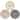 Assorted of 3 Wooden Always Grateful Floral Plates with Distressed Finish - 8.50” L x 8.50” W x 0.50” H