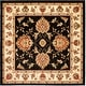 preview thumbnail 128 of 133, SAFAVIEH Lyndhurst Hermanda Traditional Oriental Rug 6'7" Square - Black/Ivory - Square