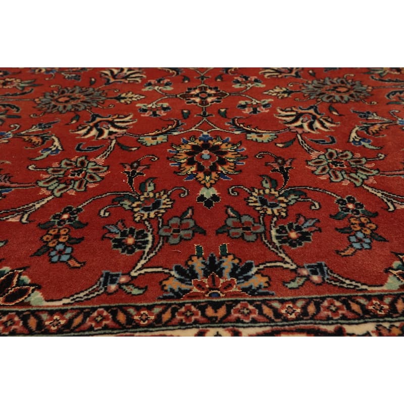 3'5''x6'3'' Hand Knotted Wool Burnt Orange 300 KPSI Plush Pile Rug - 3' 5'' x 6' 3''