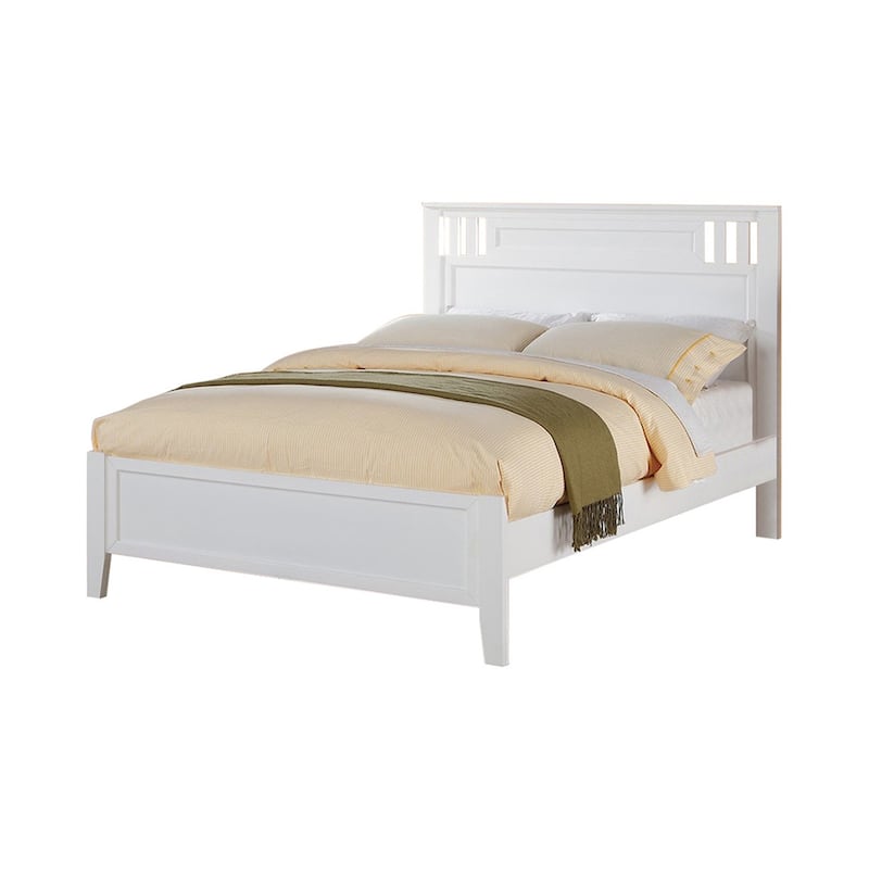 Fantastic Full Bed Wooden Finish , White