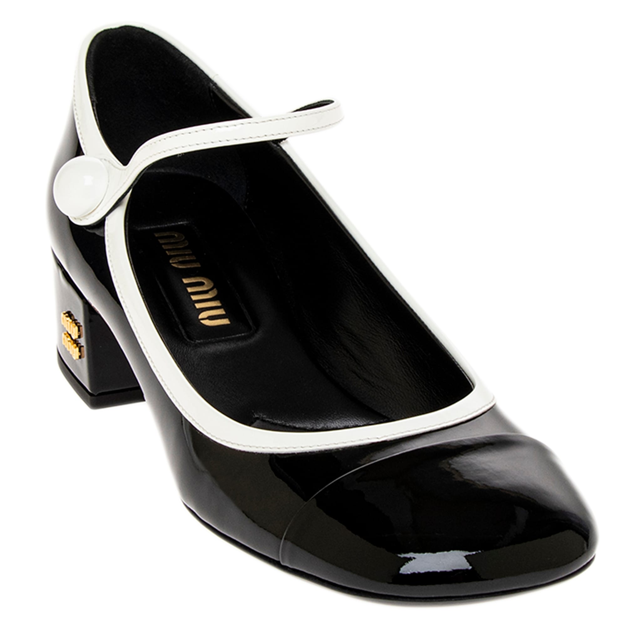 Miu Miu Patent Leather Mary Janes - Overstock - 43669147