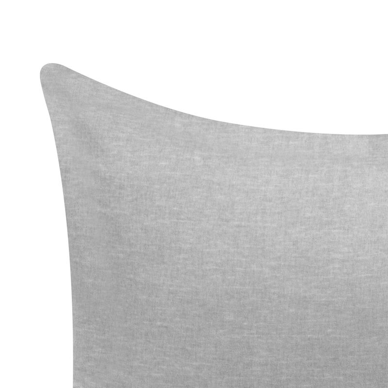 Superior Melange Flannel Cotton Pillowcases, Set of 2