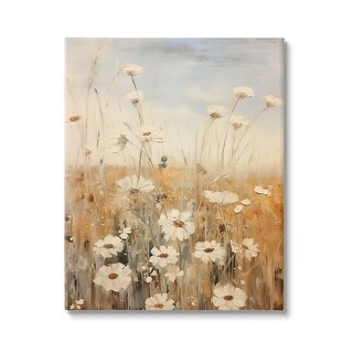Stupell Daisy Meadow Painting Canvas Wall Art Design by Petals Prints ...