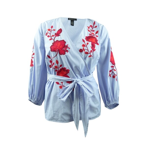INC International Concepts Plus Size Embroidered Off-The-Shoulder Top 2X